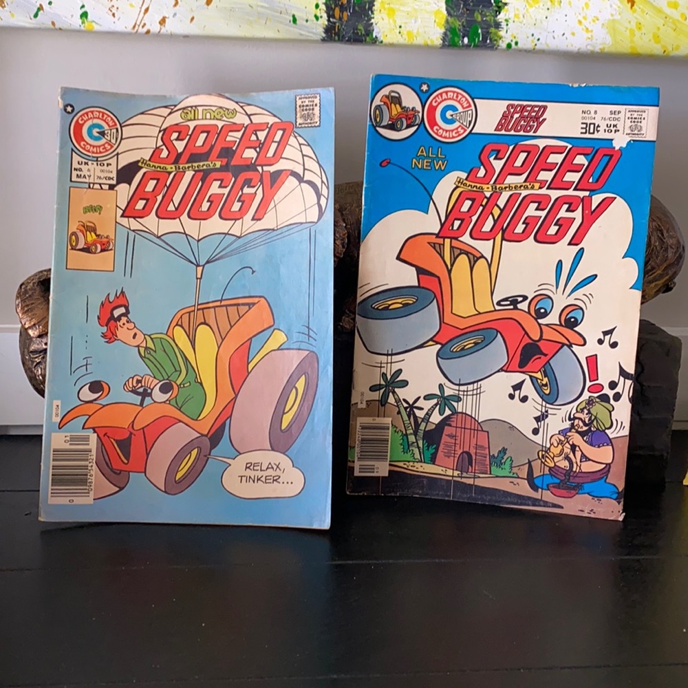 Vintage Speed Buggy Comic Books 2-Pack Bundle Charlton Comics 1976 Readers Copie
